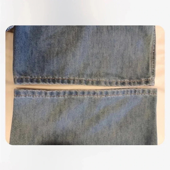 Royalty For Me RFM Cargo Medium Wash Elastic Waist Jeans  Size 24W - Picture 8 of 8